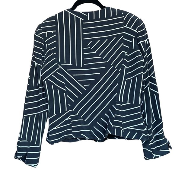 Gigi’s Closette Glenview Black & White Patterned Jacket & Corset - Picture 3 of 8